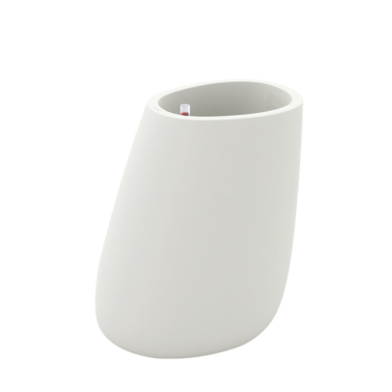 Stone Resin Pot Planter, Ice, 27.5" H x 23.5" W x 18.25" D