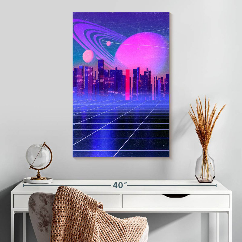 Oberle Abstract City, 30" H x 20" W