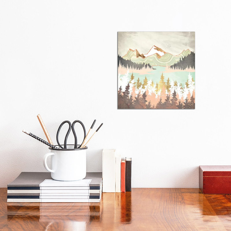 Winter Bay - impression d'art graphique, Aucun mat, Toile tendue, H 12 po x l 12 po x P 0,75 po