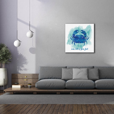 'Crab 3' by Erin Clark Canvas Wall Art