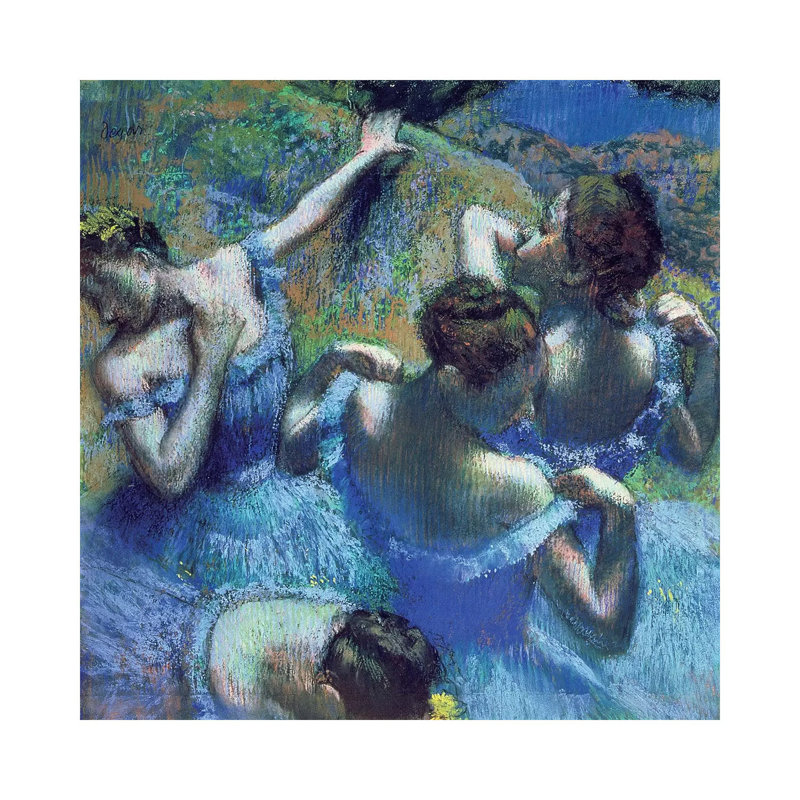 Dancers, C.1899 by Edgar Degas - Painting on Canvas, 45.72 cm H x 45.72 cm W x 1.91 cm D, Wrapped Canvas