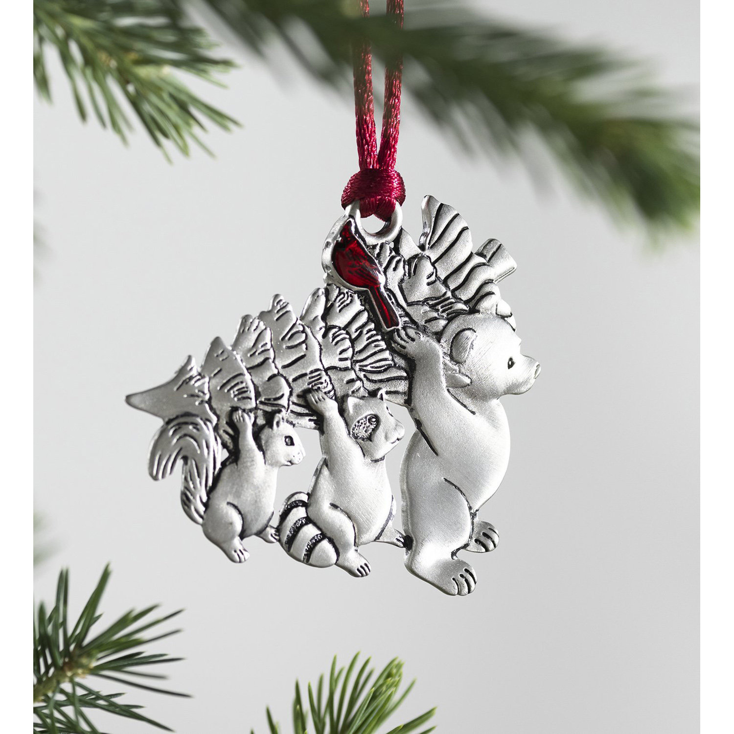 Pewter deals christmas ornaments