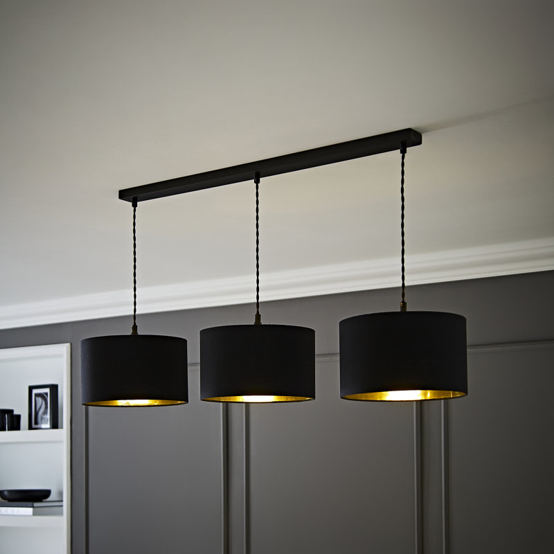 Albeiro 3 - Light Pendant, Matte Black, Black