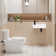 Turner 18" x 10'' White Ceramic Rectangular Wall Mount/Vessel Sink, Small Bathroom Sink