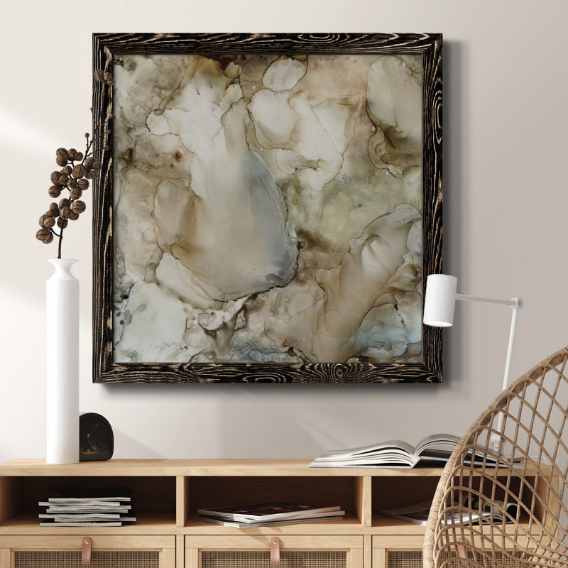 «Heart Fonder», art textuel sur toile, Cadre noir, H 17 po x l 17 po x P 1,5 po