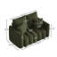 Causeuse rembourrée en tissu 58 po-498059230