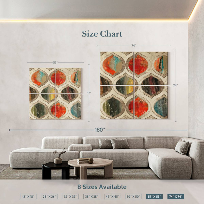 Rustic Solaris, 57" H x 57" W