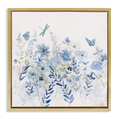 Delicate Blue Floral Garden
