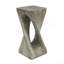 Table d'appoint d'extérieur, table de bout en forme de torsion, table d'appoint décorative, table de tabouret de jardin pour le balcon de la plage, côté piscine, béton léger, texture semblable au bois-1725925945