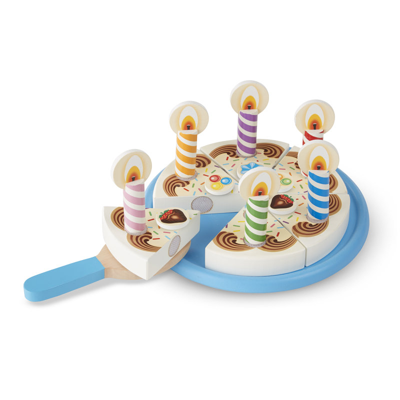 6 Piece Birthday Party Play Food Set