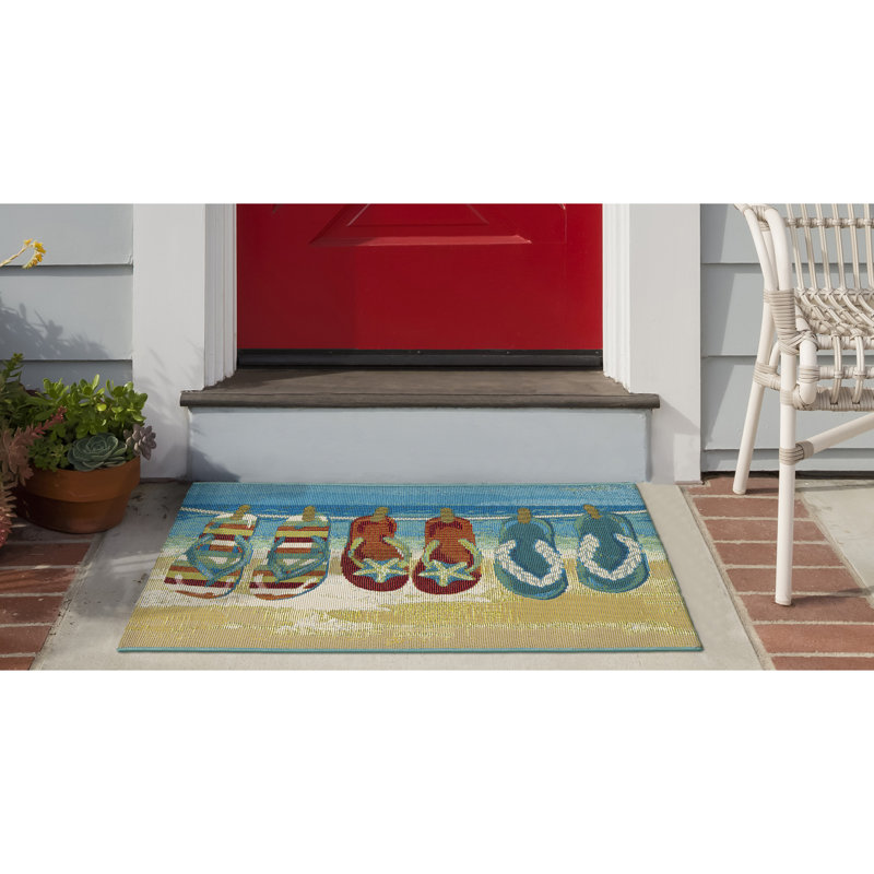 Thomasina Synthetic Non-Skid Kitchen Mat, Rectangle 2'5" x 3'11"