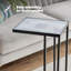 Kavic Glass Top Frame End Table
