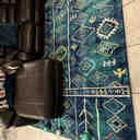 Beverly Hills Rugs Abstract Wool Teal/Blue Indoor / Outdoor Area Rug ...