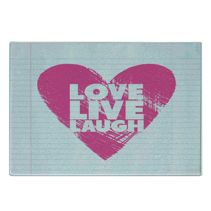 Planche à découper Ambesonne Live Laugh Love