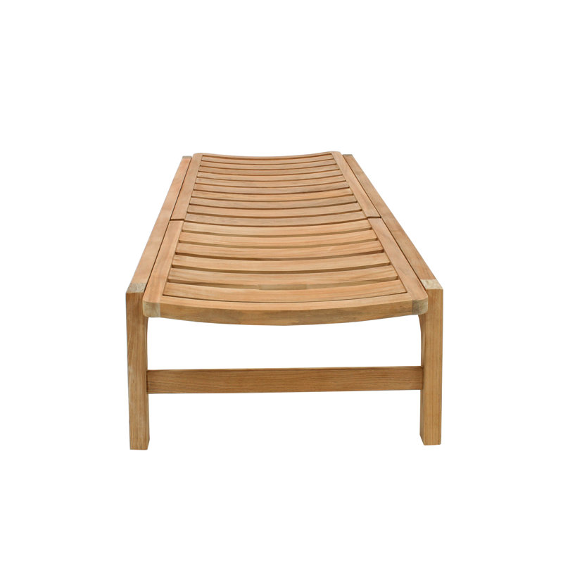 Diuna Outdoor Teak Chaise Lounge