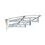 Auvent d'entrée de fenêtre 79 po x 34 po avec support en polycarbonate épais de 0,137 po et alliage d'aluminium robuste pour auvent de jardin-2085241893-2085241944