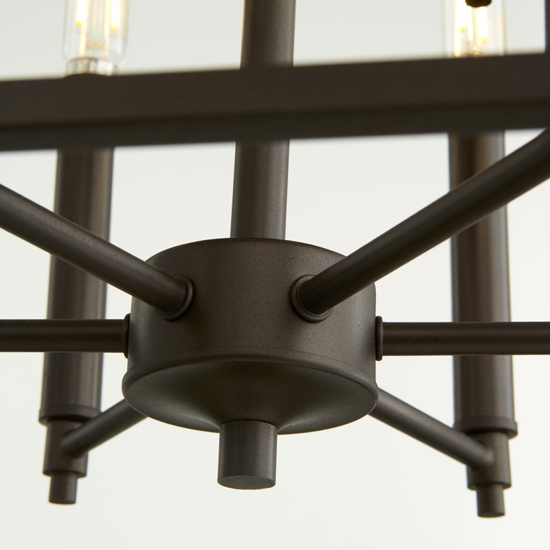 Arletta 9 - Light Dimmable Lantern Chandelier, Oiled Bronze