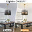 Lustre lanterne à intensité variable 6 lumières-1811092660