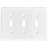 Hand Hammered 3 - Gang Toggle Light Switch Standard Wall Plate-41797962