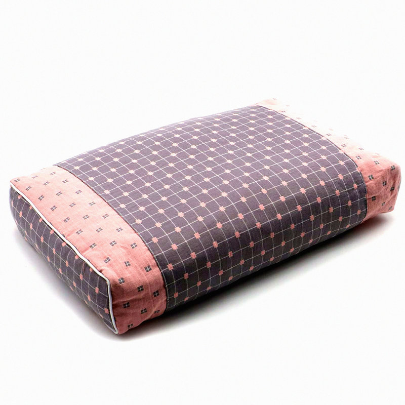 Pain Relief Buckwheat Neck Pillow - Sleepers Meditation Cushion & Yoga Bolster - Rectangle Bed Pillow (Gray)
