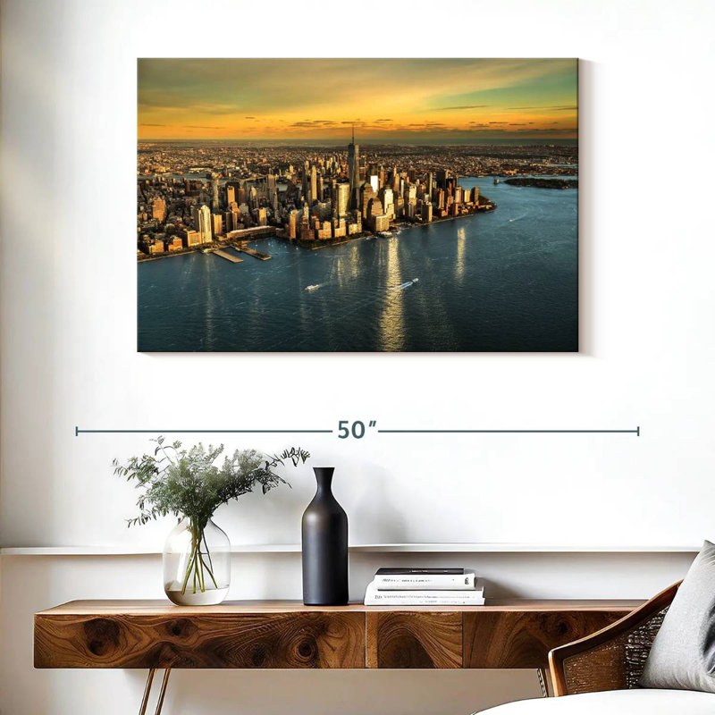 Horizon doré de Sirci Manhattan, H 26 po x l 39 po