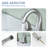 8 In. Widespread Double Handle Bathroom Faucet For 3 Holes With Pop-Up Drain And Supply Lines-111448528