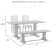 Odakotah - Person Trestle Dining Set