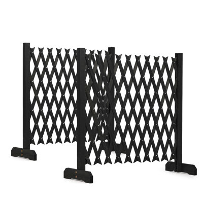 Clôture d'intimité en bois extensible de 2 ensembles, conception à largeur flexible pour grimpeur à lierre rose, barrière d'entrée multi-usages pour animaux de compagnie