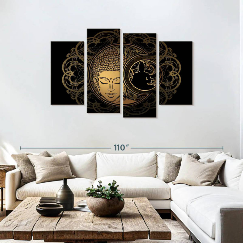 Adella Celestial Buddha, 48" H x 75" W