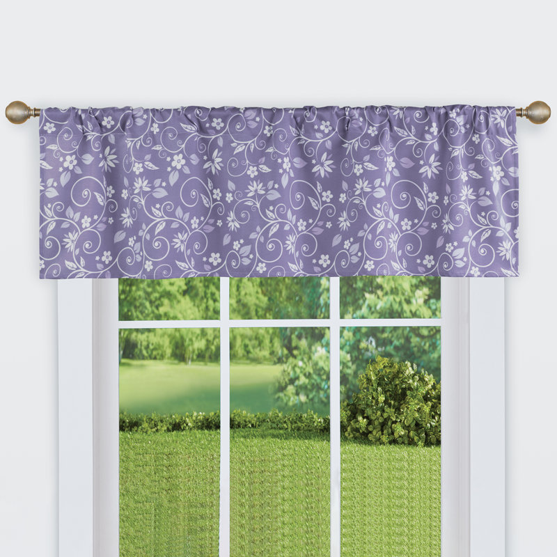 Rideau simple en microfibre Dinara, Lavn