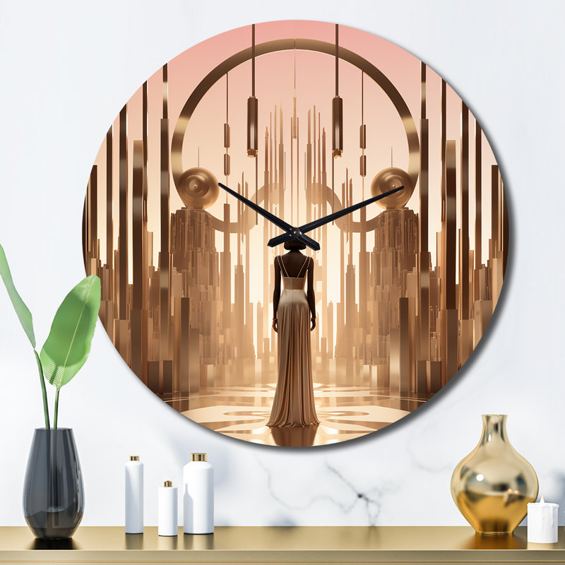 Horloge murale en métal, Grand