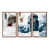 Toile avec cadre flottant brun