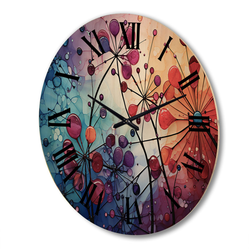Horloge murale en bois massif Mirzhan, Très grand