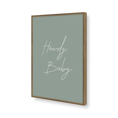 Imprimé «Sage Howdy Baby»
