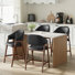Upholstered Solid Wood Bar Stool Counter Stool