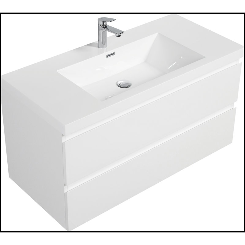 Meuble-lavabo mural 42 po