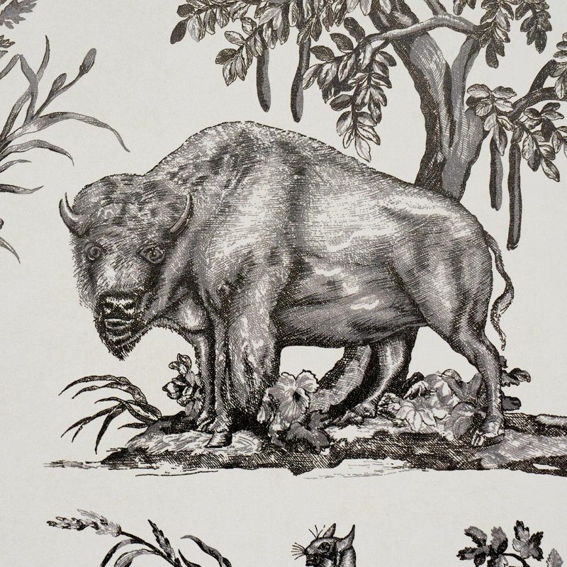 Papier peint Western Toile, Carbone