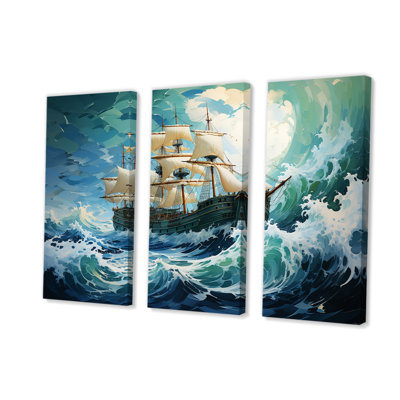 The Pirate Boat Odyssey's Voyage I - Art mural classique