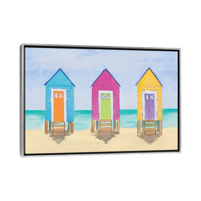«Beach Shacks» par Julie Derice - reproduction d'art