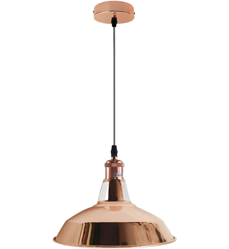 1 - Light Rose Gold Geometric Pendant