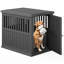 Mobilier de cage pour chien - Niche décorative pour petits et moyens chiens-13396788-14195796