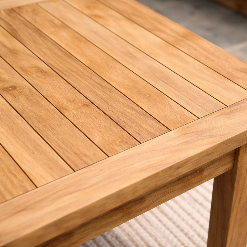 Galvan Rectangular Teak Outdoor Coffee Table , 46.8'' in. W 23.4'' in. D
