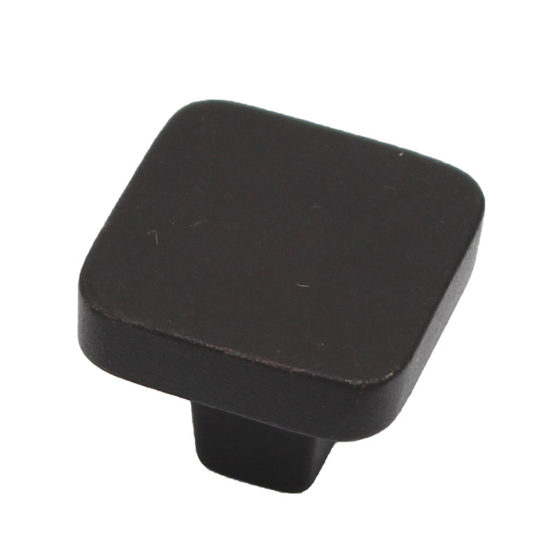 Milano Square Knob, Black Bronze