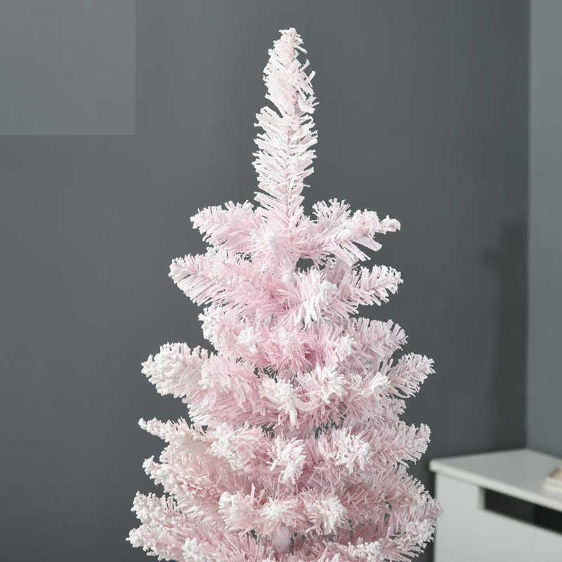 Arbre de Noël artificiel avec branches réalistes et base en plastique, 5'