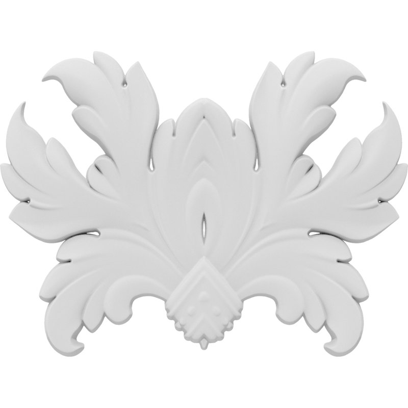 Rosette Geneva, H 7,5 po x l 10 po x P 0,63 po