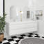 Ensemble de meuble-lavabo mural 71 po avec plateau en résine 71 po