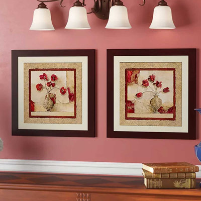 " Cinq Tulipes " 2 - Pieces