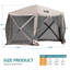 Gazebo Tent Pop-Up Portable 4/5/6-Sided Hub Durable Screen Tent Netted Gazebo Waterproof Pavilion-88028027-53955614