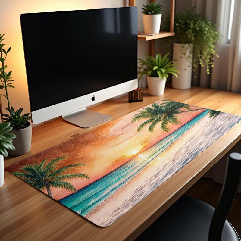 Polyester Desk Pad, 31.5x15.5
