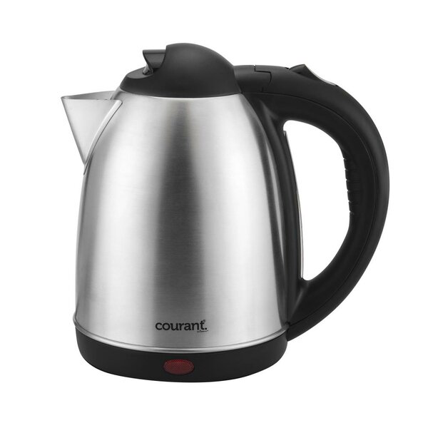 Courant 1.5 Liter Cordless Stainless Steel Electric Kettle - Red